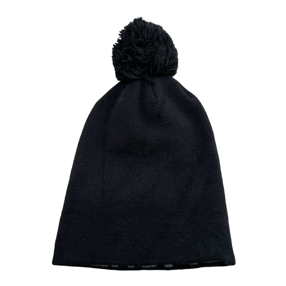 UNDER ARMOUR BLACK POM KNIT BEANIE CAP - Picture 4 of 4